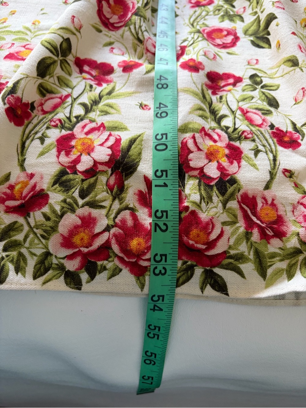 Max Studio Floral Border Maxi Dress Cotton Linen Cottagecore Garden Romantic - Picture 8 of 14